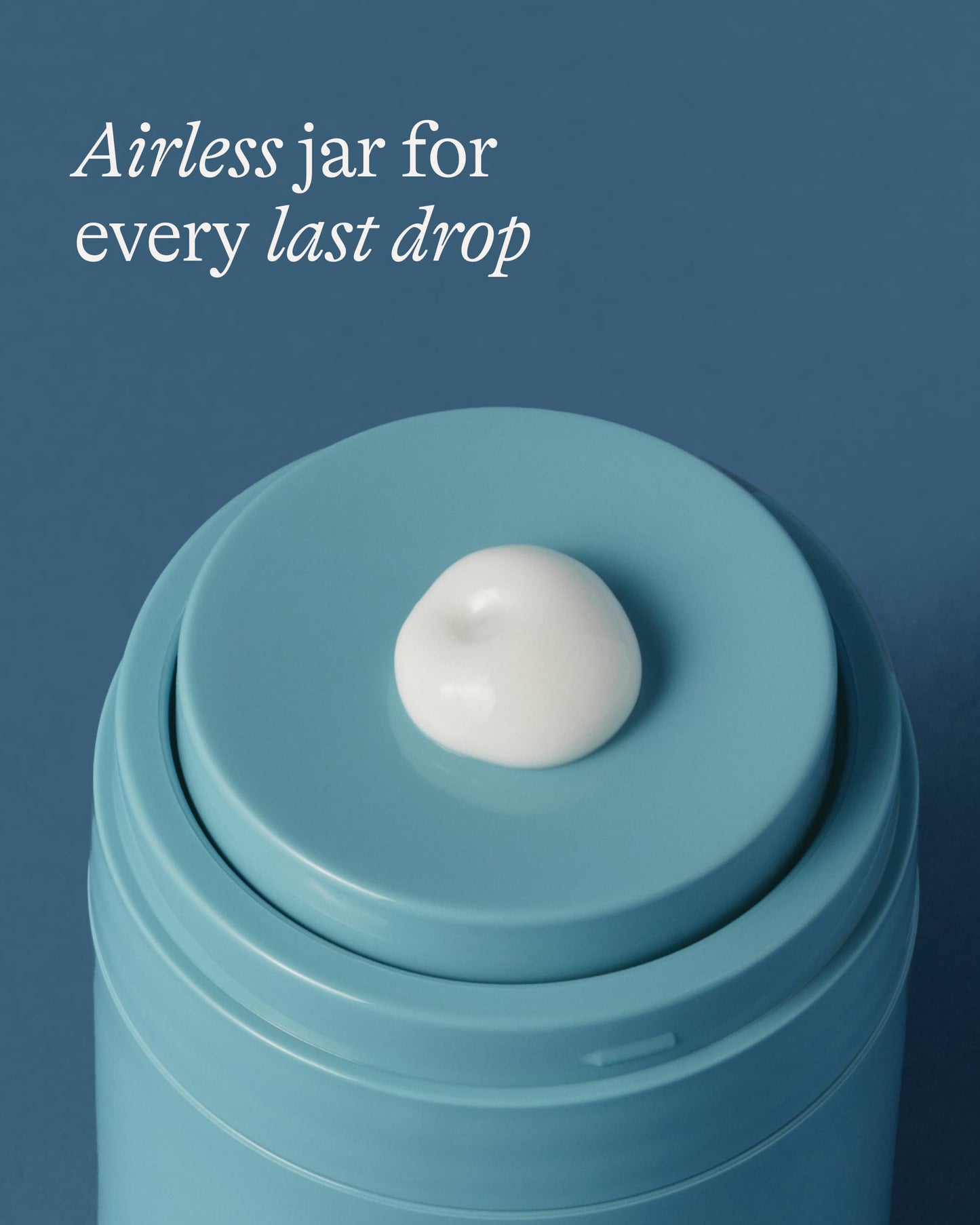 dezi skin agua fresca gel creme moisturizer airless jar with cream swatch on lid